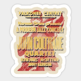 John coltrane tour poster Sticker